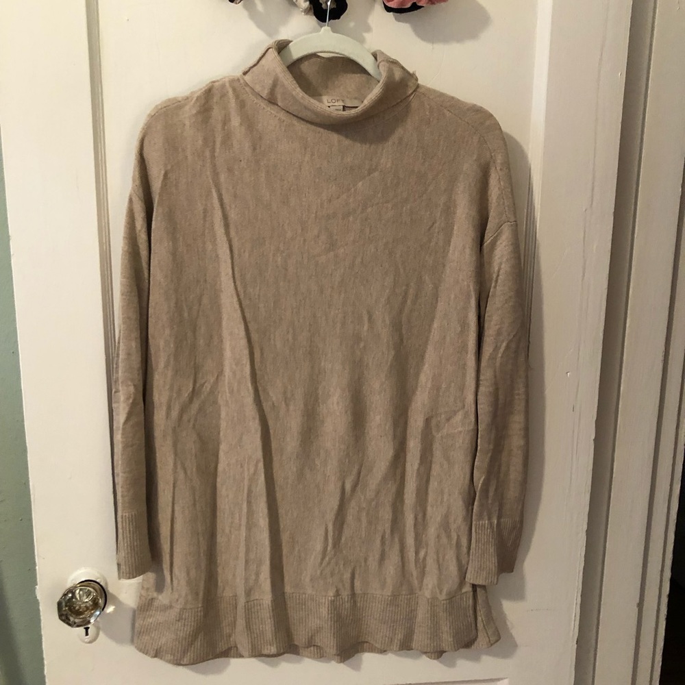 Loft tunic turtleneck sweater. Small